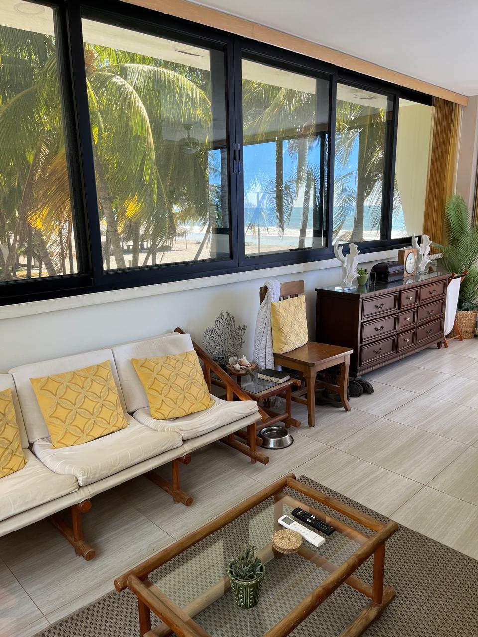 Bedroom Lounge Area at House of Grace beachfront property